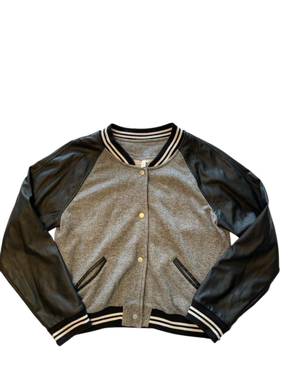 Victoria's Secret Grey & Black Retro Varsity Jacket - Picture 2 of 13